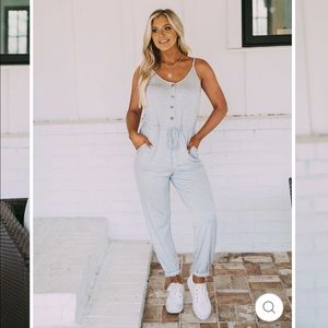 grey these three jumpsuit, medium
